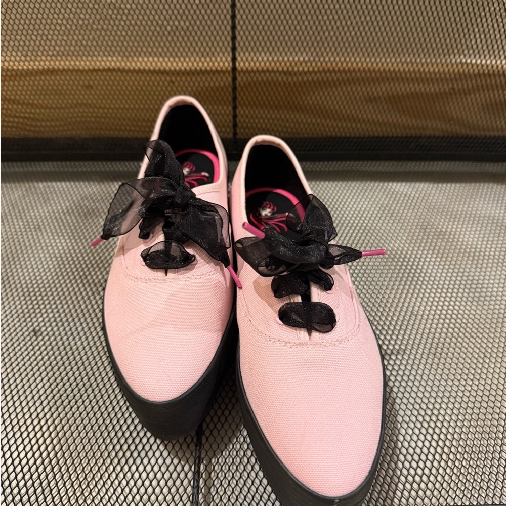Keds Pink Sneakers with Black Details